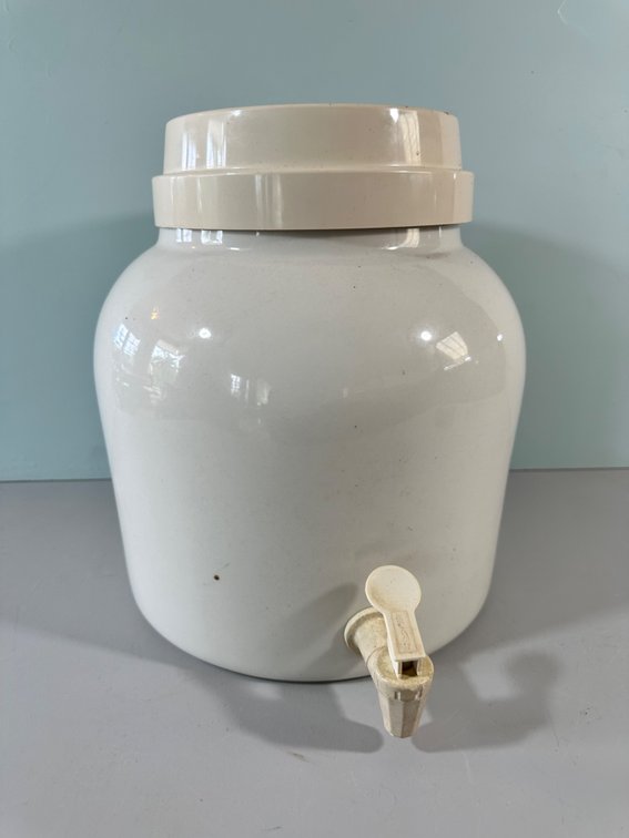 Vintage Ceramic Water Dispenser with Spout