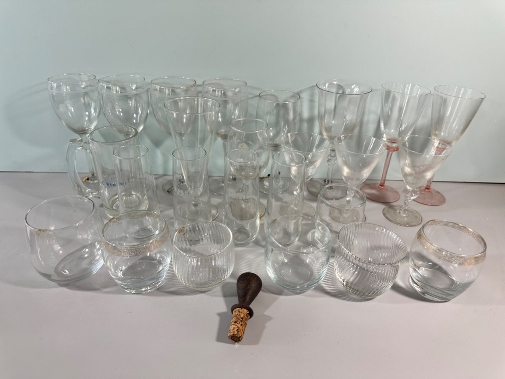 Assorted Vintage Glassware Set