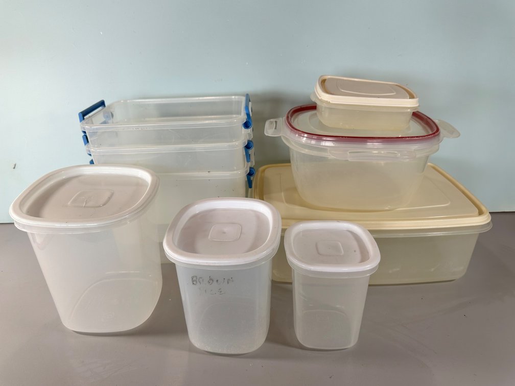 Assorted Plastic Food Storage Containers