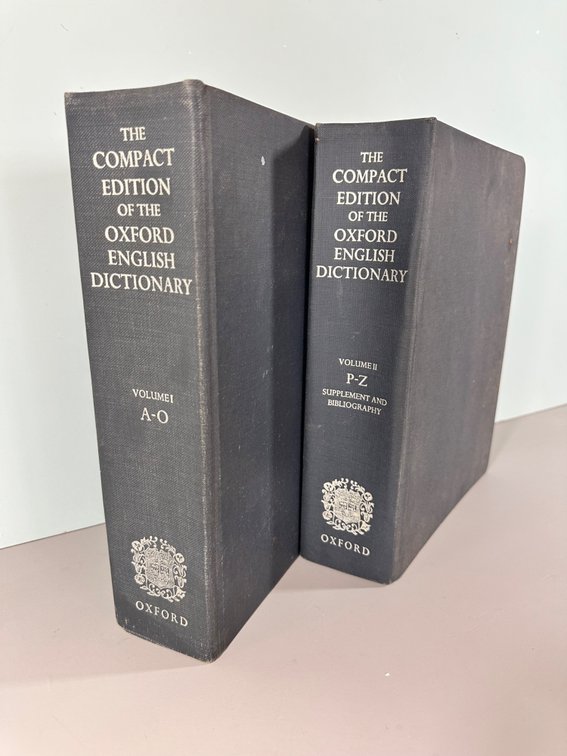 The Compact Edition of the Oxford English Dictionary - Two Volume Set