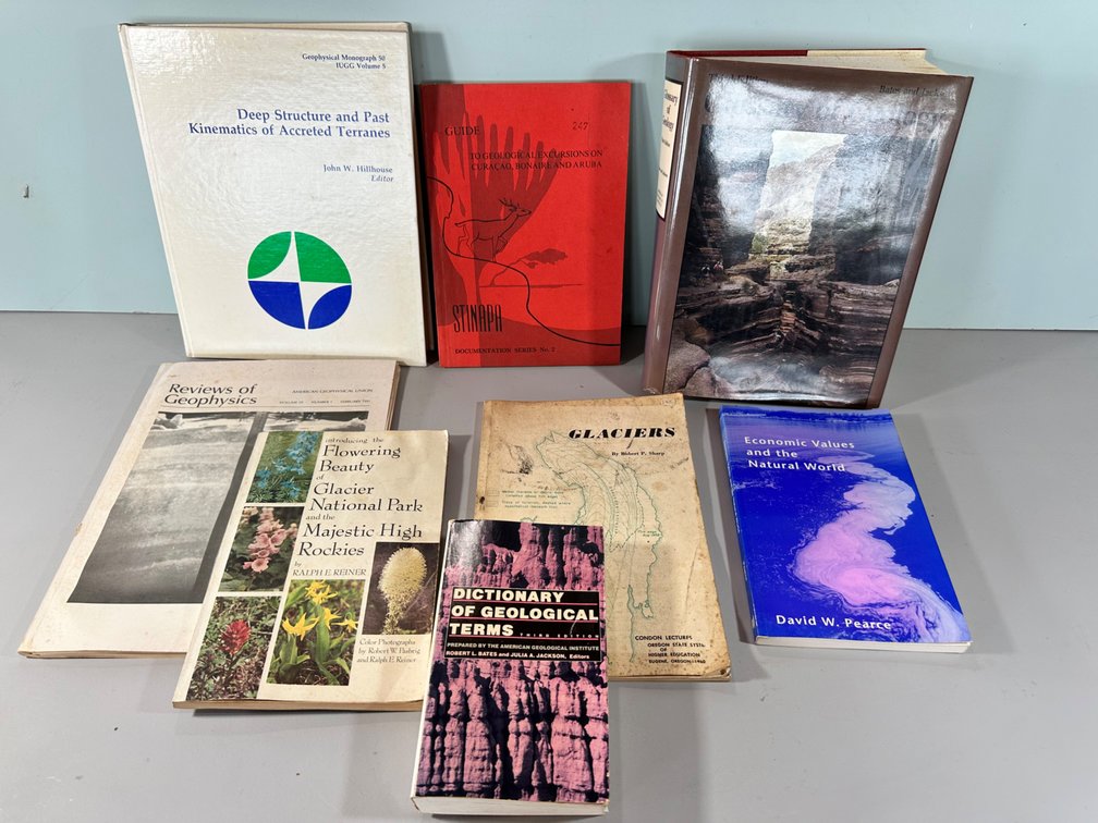 Collection of Geology and Natural World Books