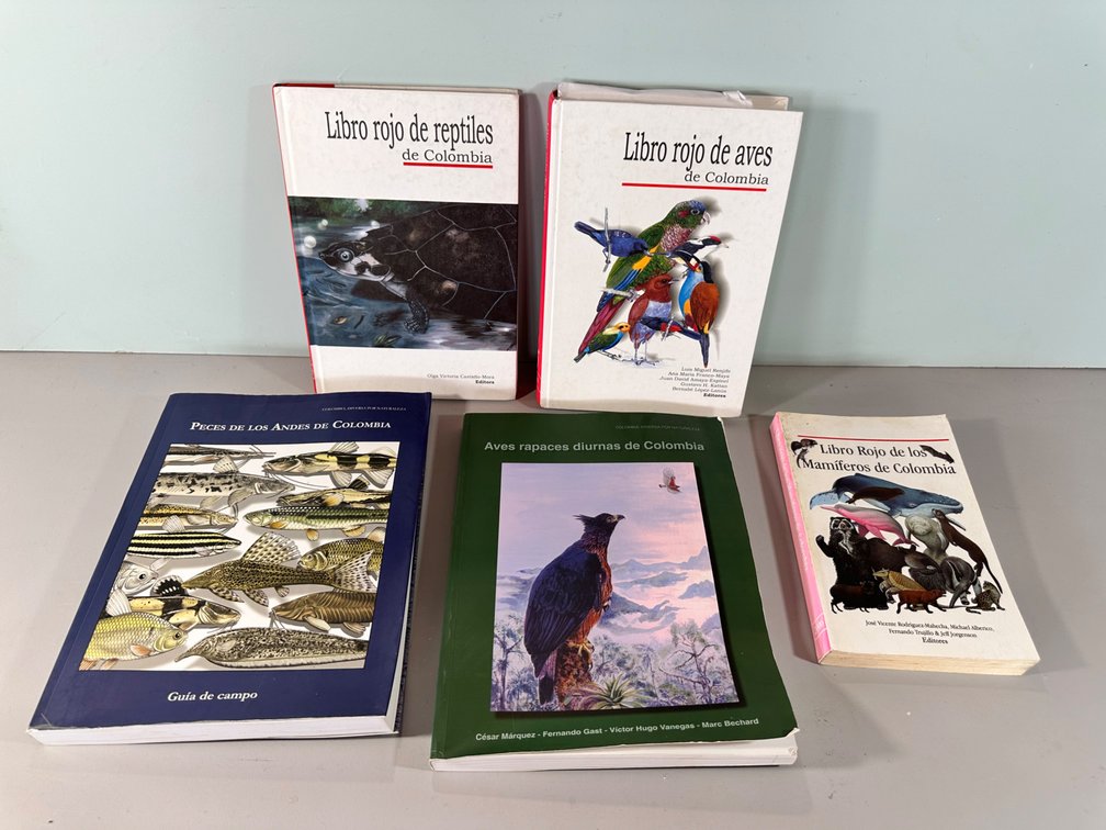 Collection of Colombian Wildlife Conservation Books