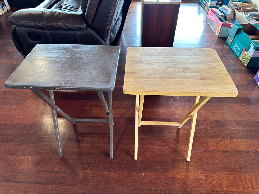 (X's 2) Folding TV Tray Table
