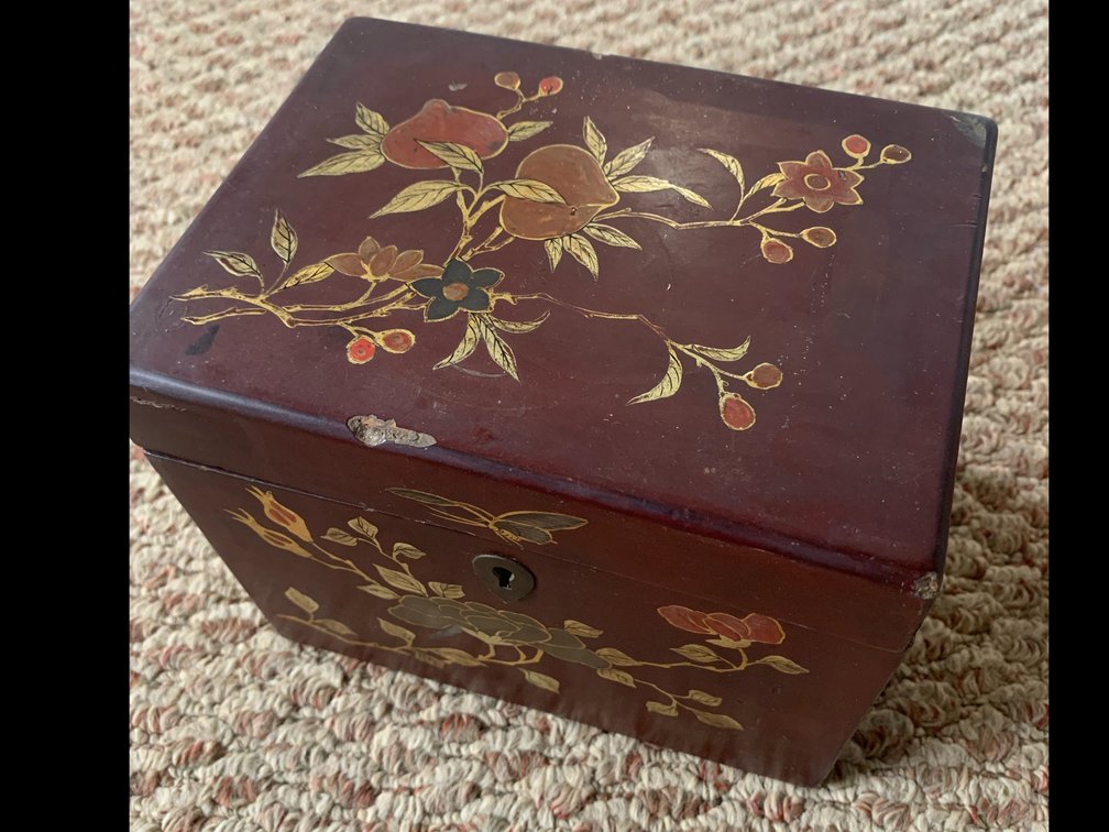 Hand Painted Trinket Box