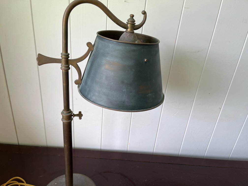 Brass and Metal Lamp