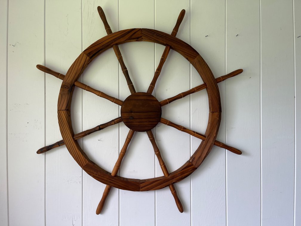 Decorative Wooden Ship Wheel