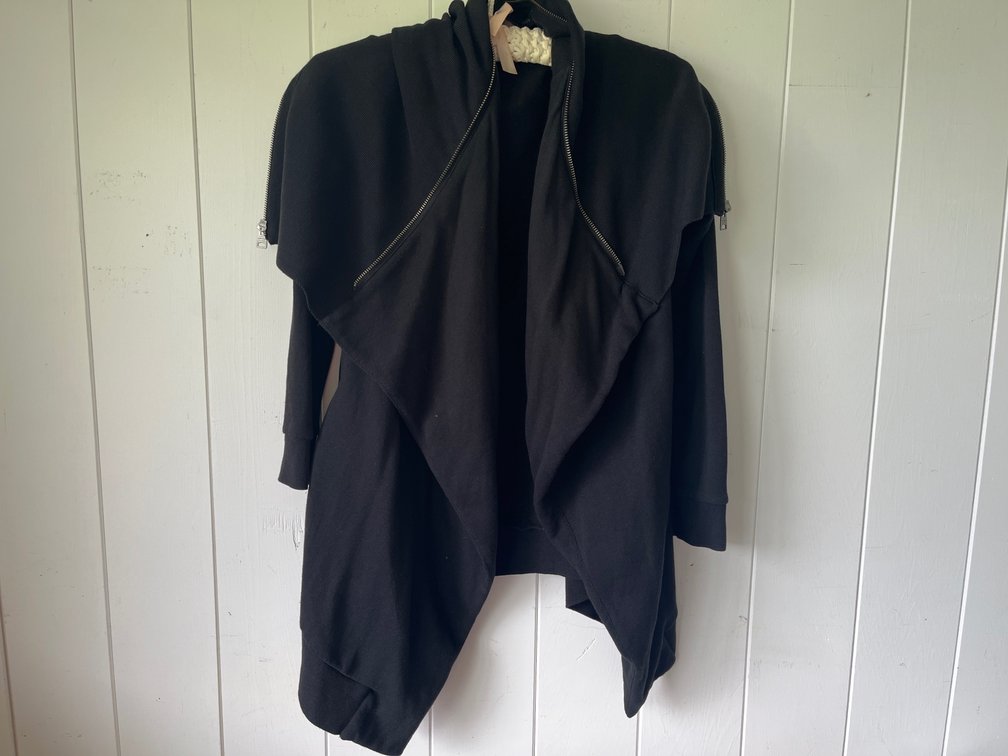 All Saints Black Sweater Jacket