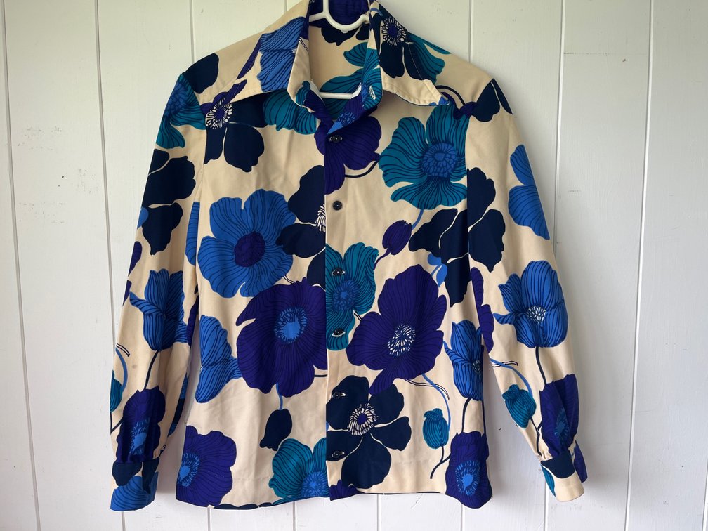 Vintage Long Sleeve Floral Shirt