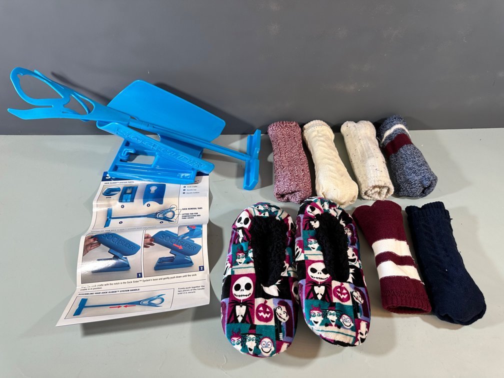Complete Sock Slider System with Instruction Manual and Cozy Sock Bundle