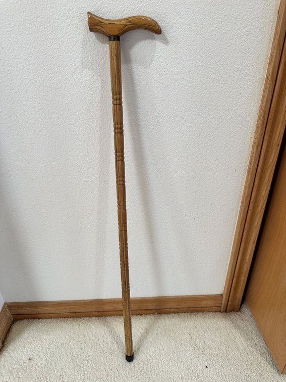 Elegant Wooden Walking Cane 