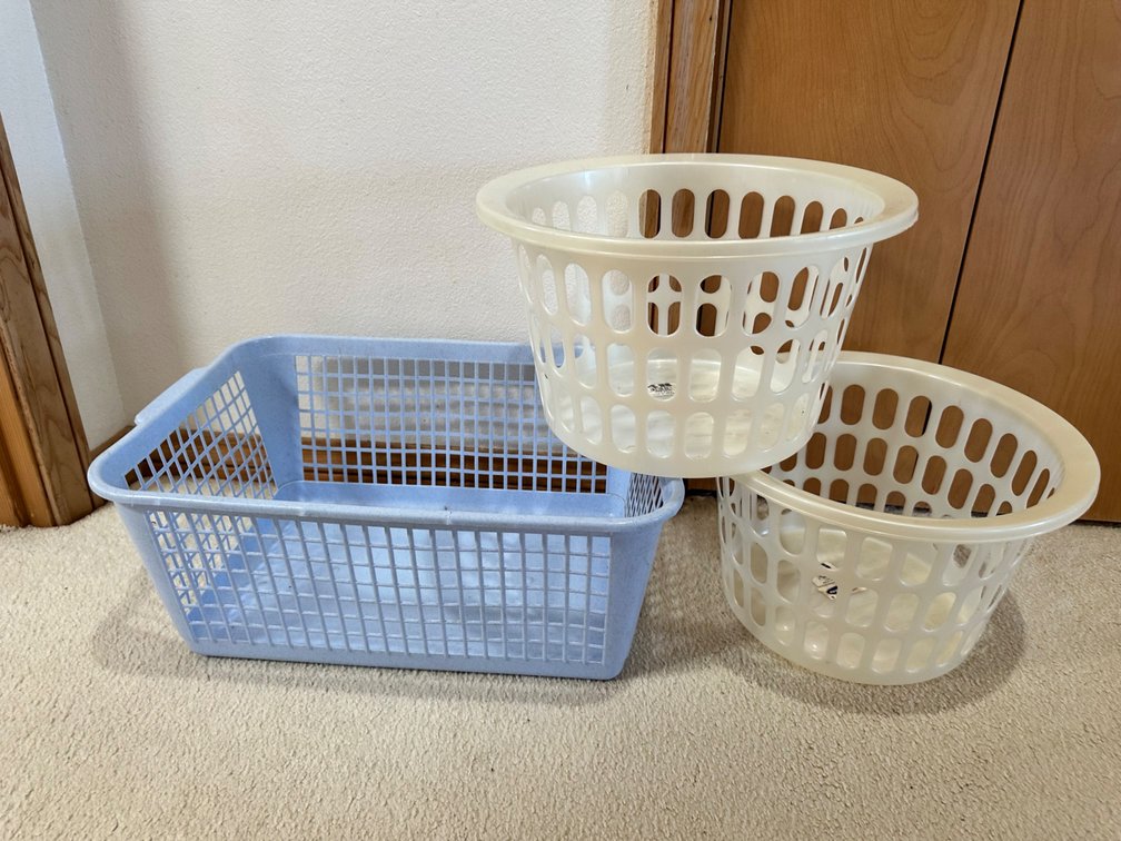(X's 3) Assorted Laundry and Storage Baskets