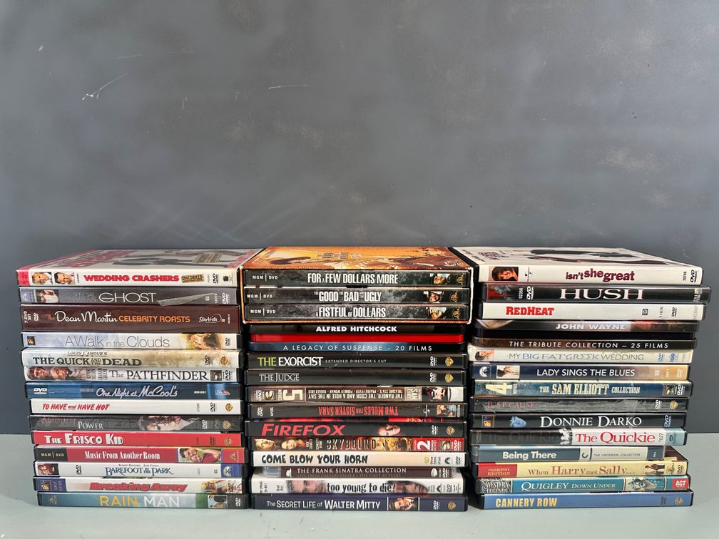 Varied DVD Collection: Classics, Westerns, Comedies, and More!