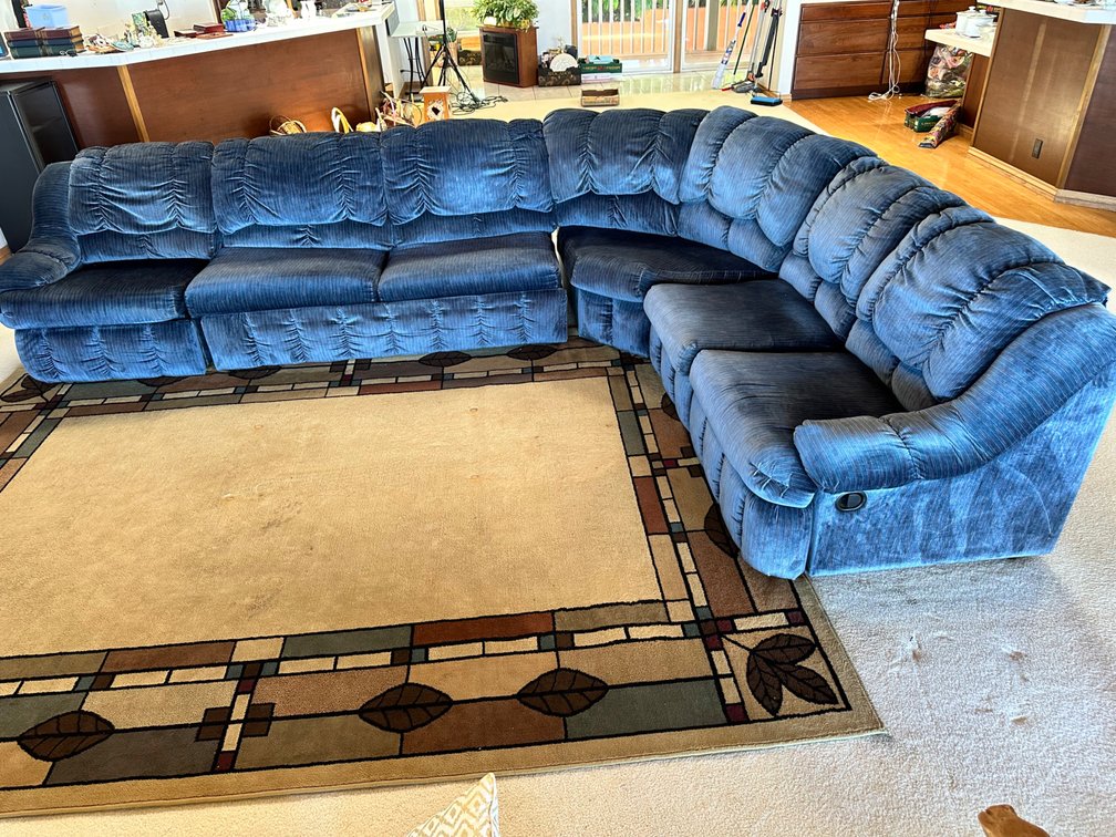 Luxurious Five-Piece Fabric Sectional Sofa Set
