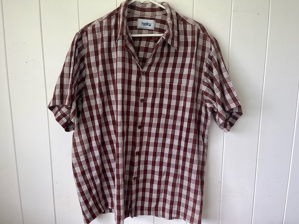 Vintage Brown Palaka Shirt