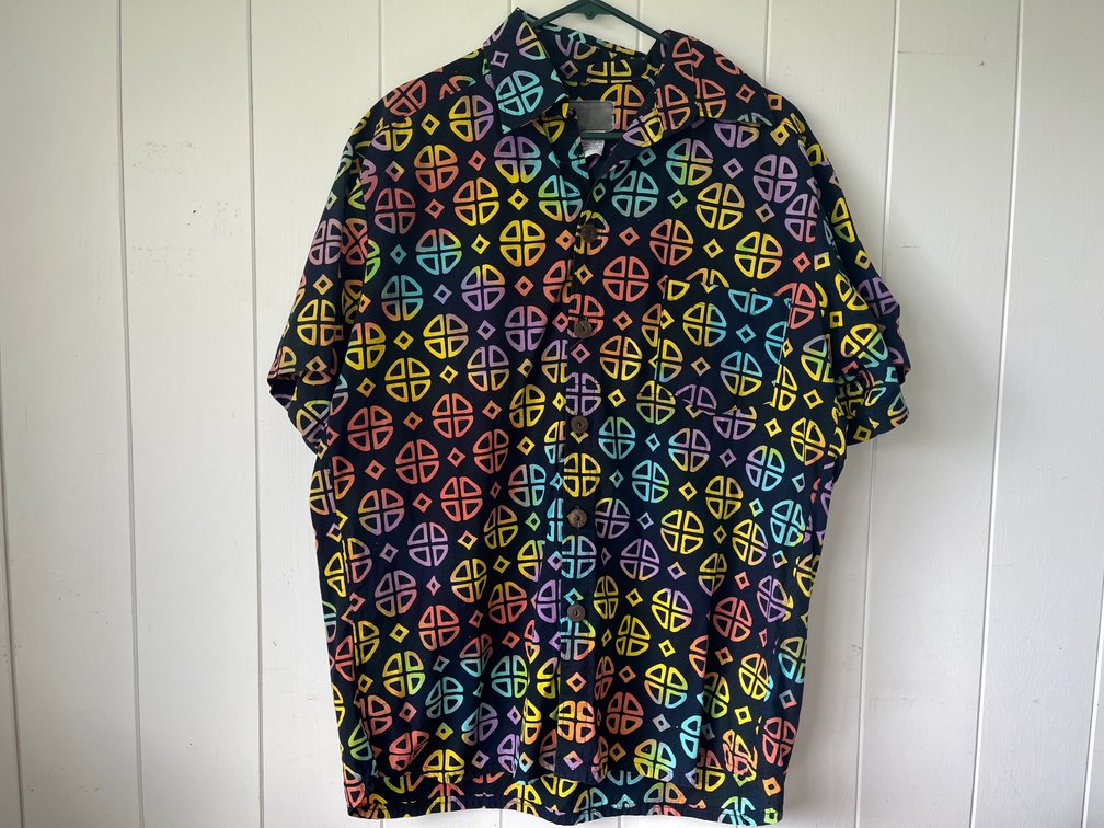 Colorful Vintage Aloha Cotton Shirt