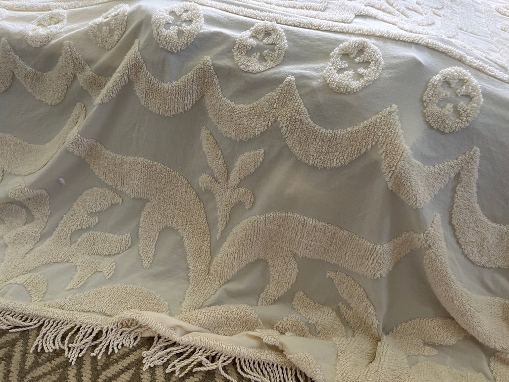 Vintage King Chenille Bedspread