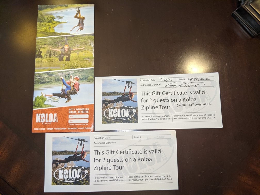 Koloa zip line two pack