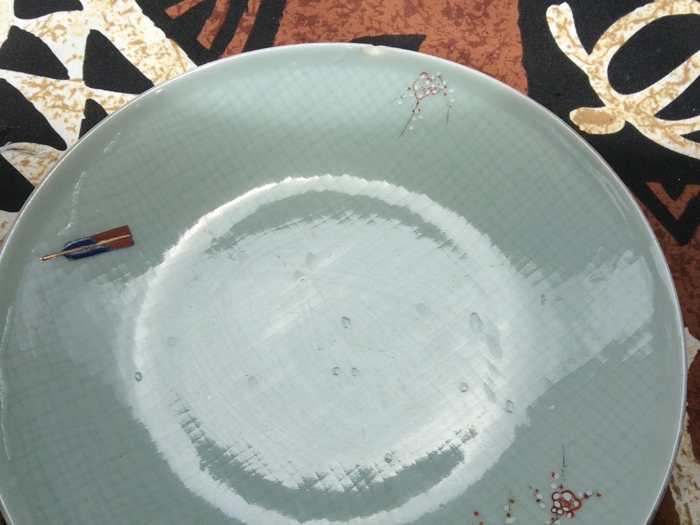 9” Japanese hand painted plate