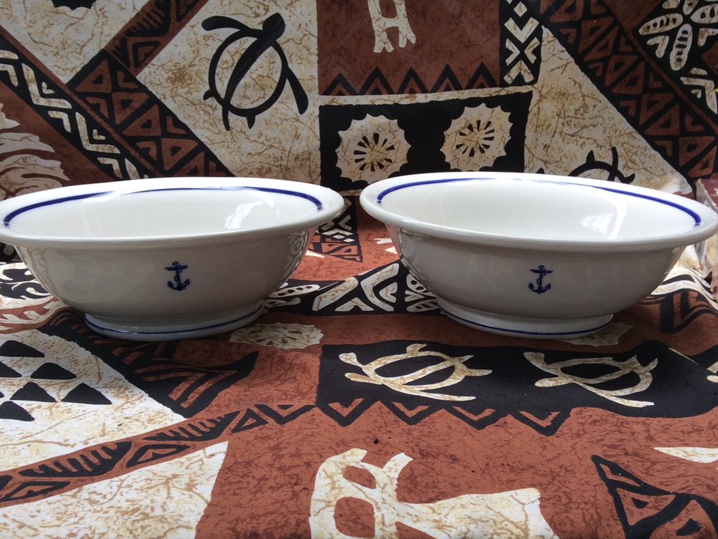 2 shenango China large bowls 10”