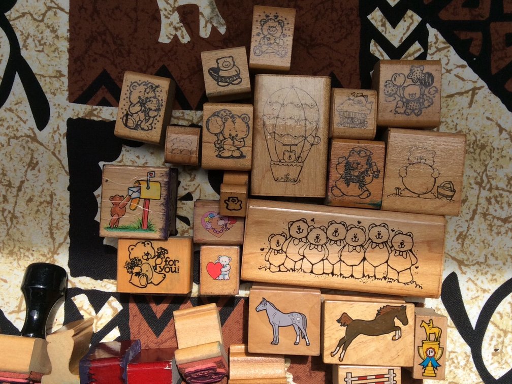 Bears and horses stamps