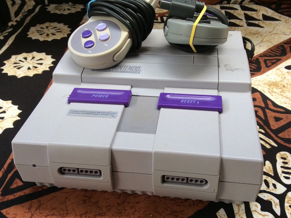 Super Nintendo with 2 controllers