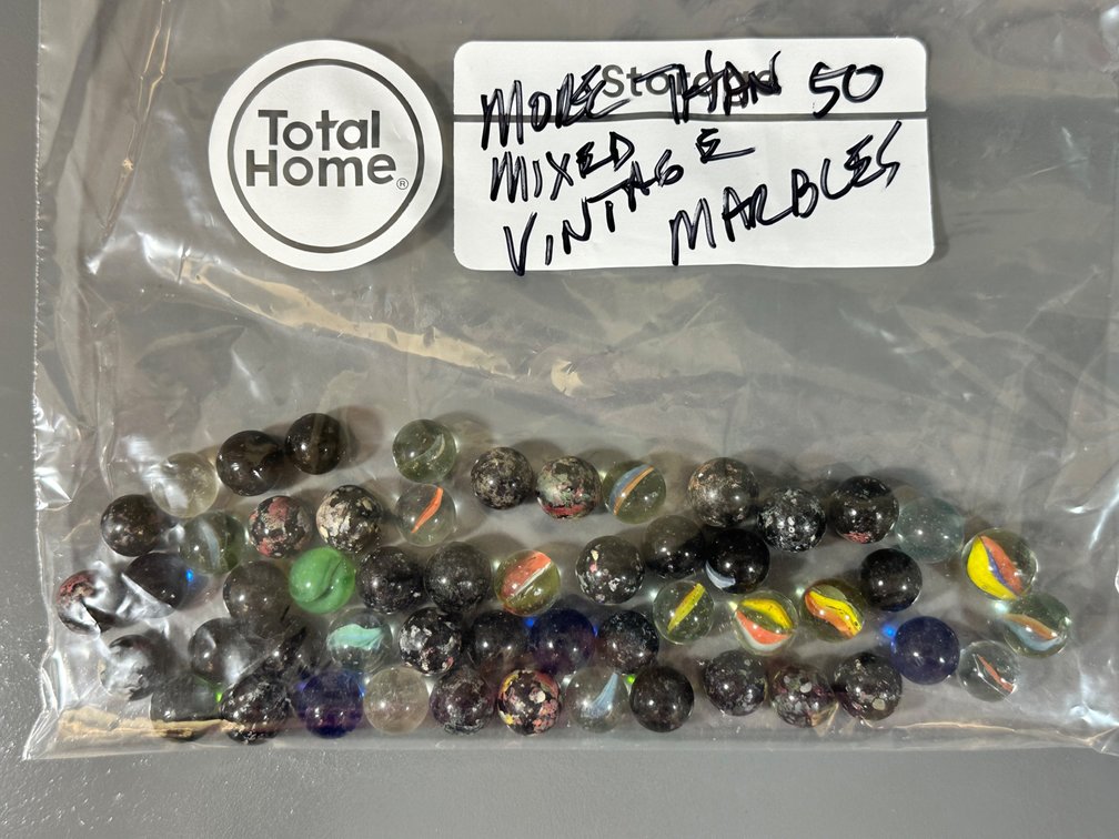 Large Collection of Vintage Mixed Marbles