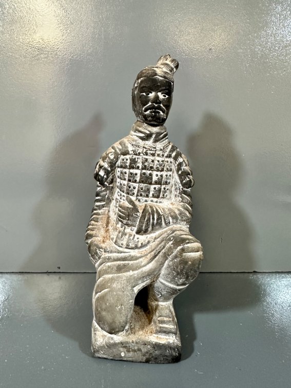Ancient Style Kneeling Warrior Figurine