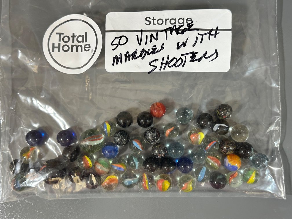 Vintage Marble Collection - Assorted Marbles with Shooters
