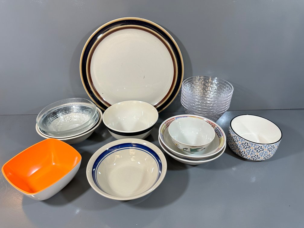 Diverse Collection of Bowls and Plates – Perfect for Mixing and Matching