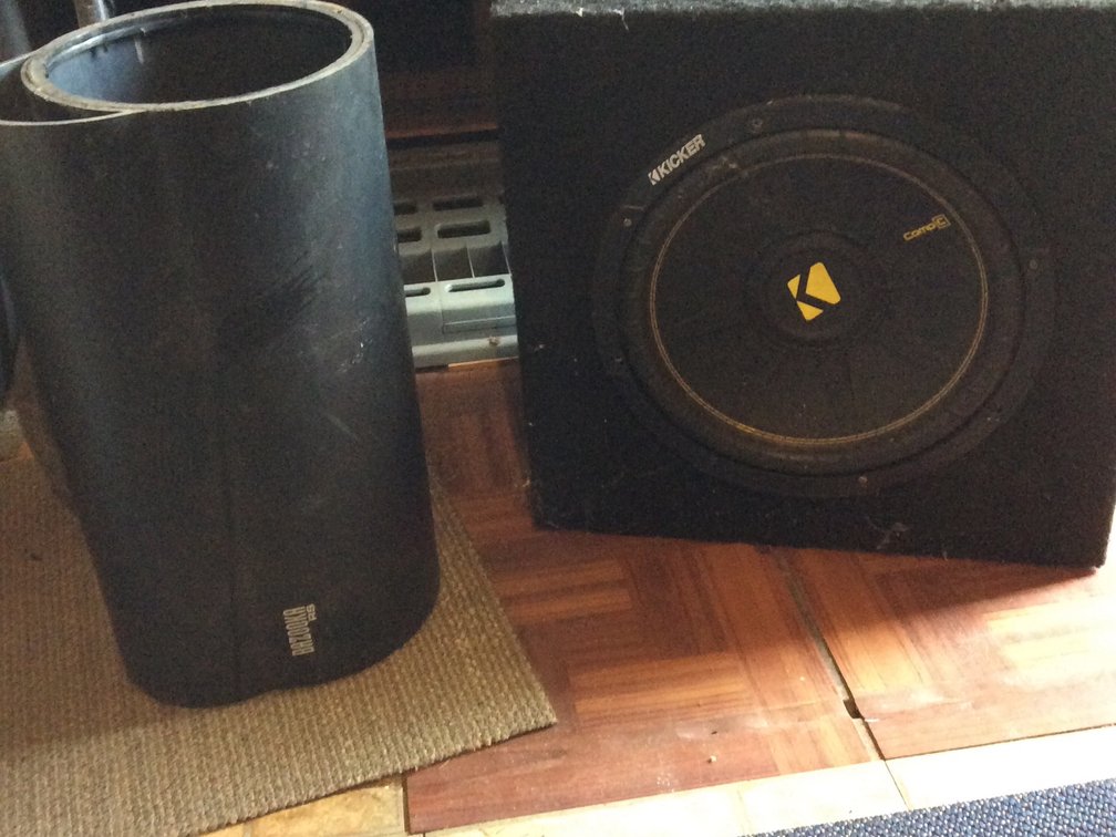 Bazooka bass tube 10” and 12” kicker sub in box untested