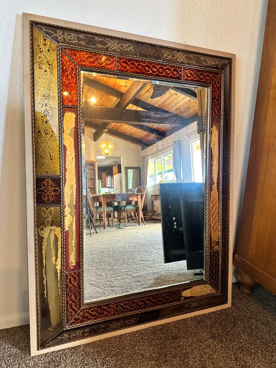 Montebello Wall Mirror by Bombay Company  (Note: Some Decorative Glass Pieces Broken)