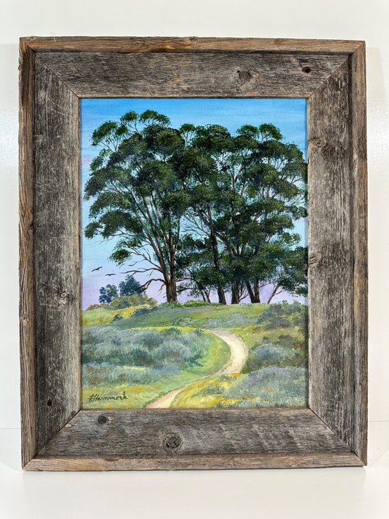 Original Signed Landscape Painting by F. Hammock - Approx. 17" x 21"