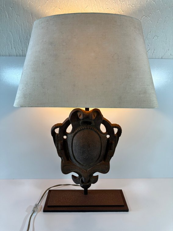 Restoration Hardware Cast Iron Table Lamp with Dimmable Switch