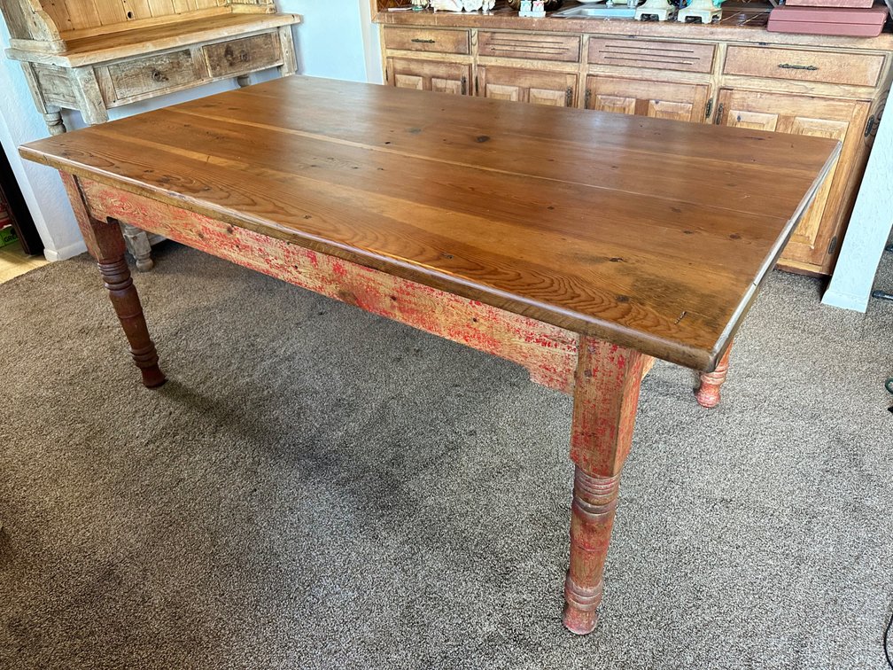 Charming Rustic Dining Table - Authentic Route 66 San Francisco Find