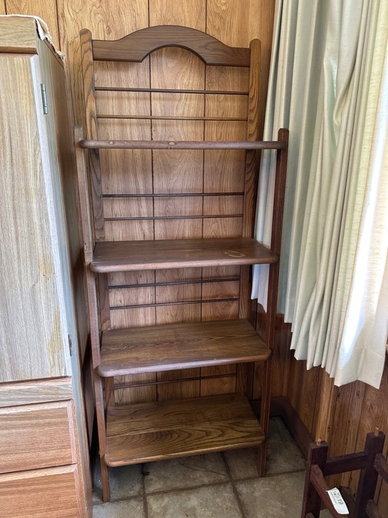 57" Tall Wood Four Tier Shelf 