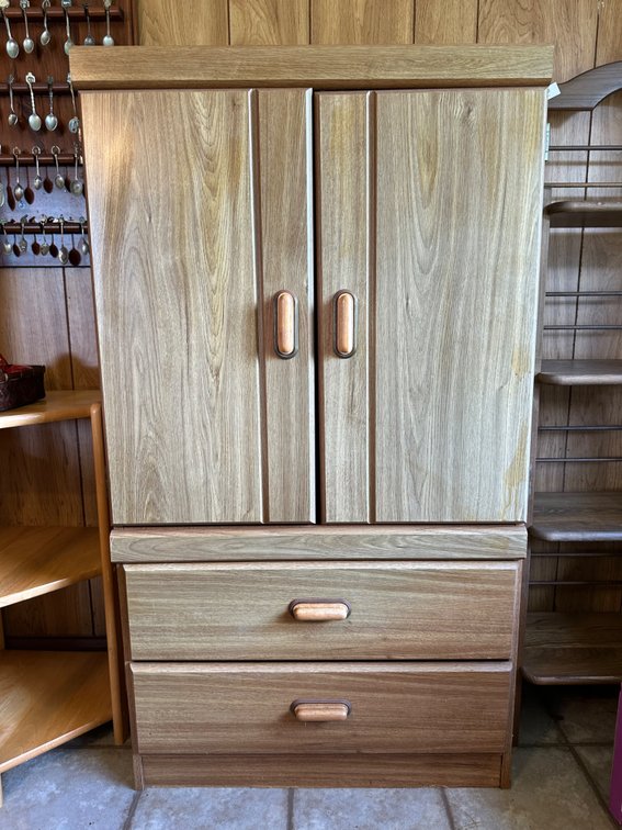Double Door Storage Cabinet with Three Drawers