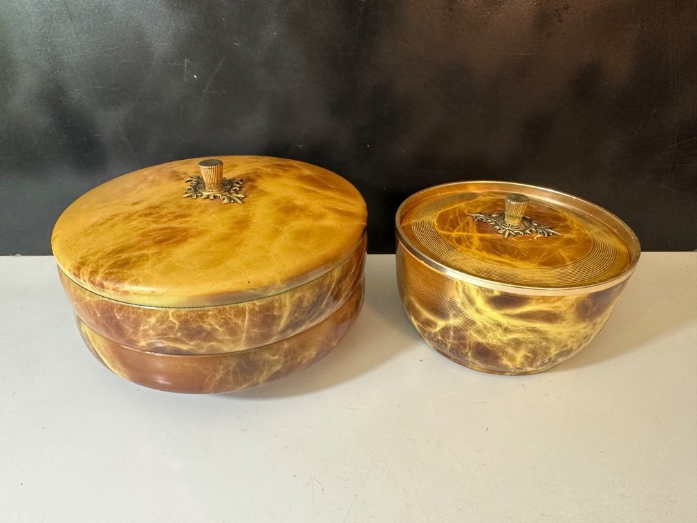 Vintage Ice Bucket and Appetizer Covered Dish