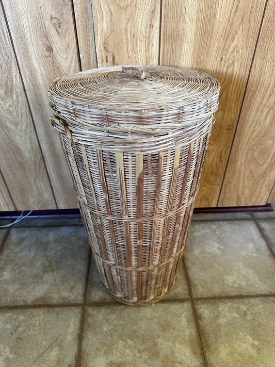 23" Tall Lidded Basket 