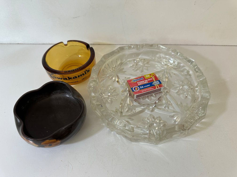 Three Ashtrays 