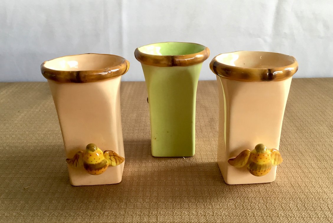 Set of 3 Decoupage Shot Glasses
