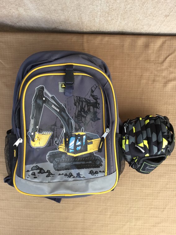 Kids Backpack and Glove
