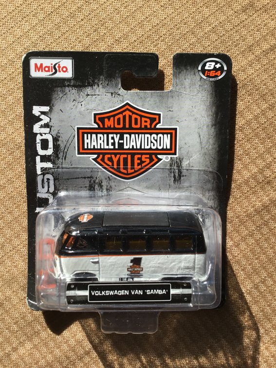 Die Cast Harley Davidson VW Van