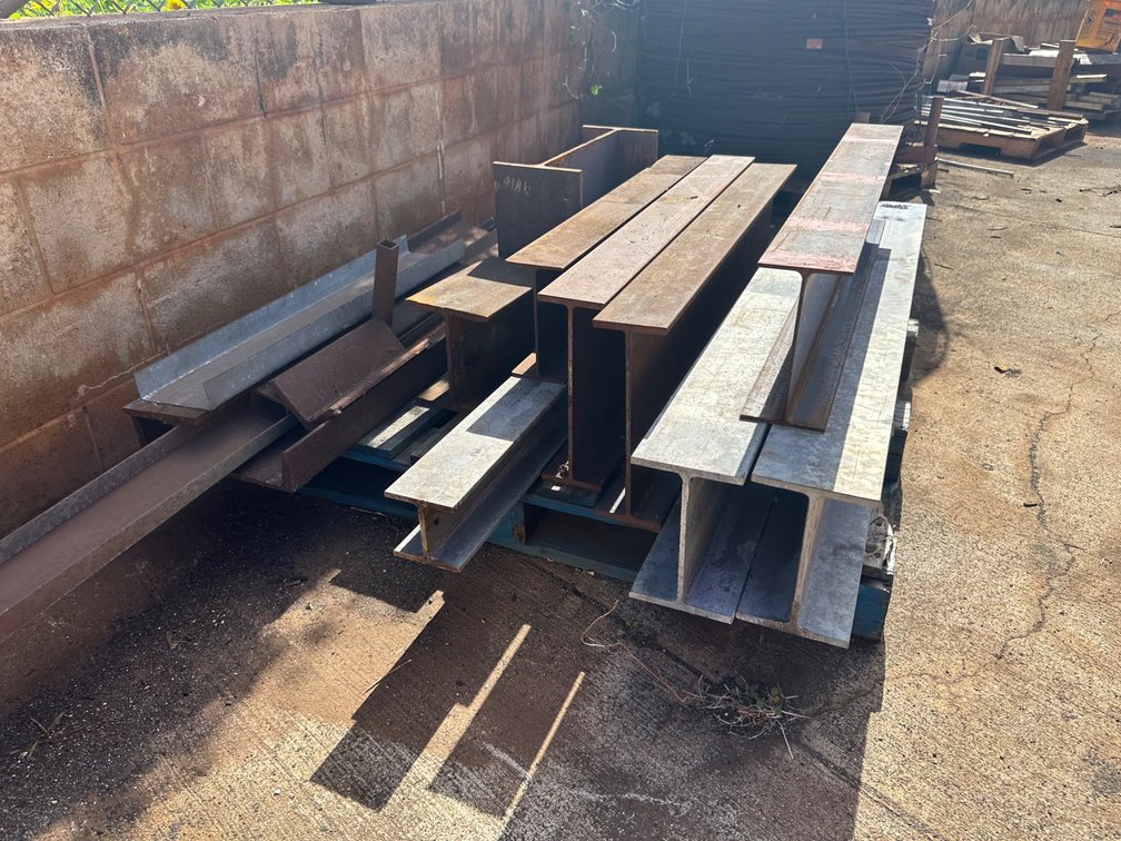 Pallet of Mixed Size Beams 