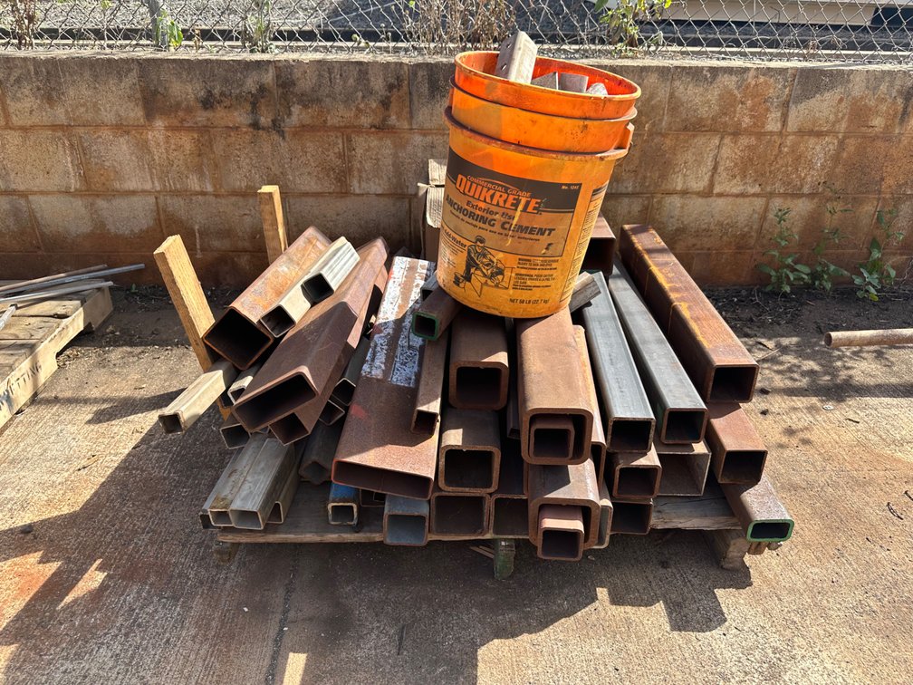 Pallet of Square Metal Tubing