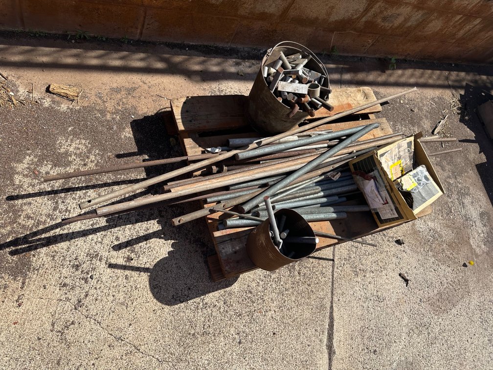 Palleted Various Size All Thread, Rods and More