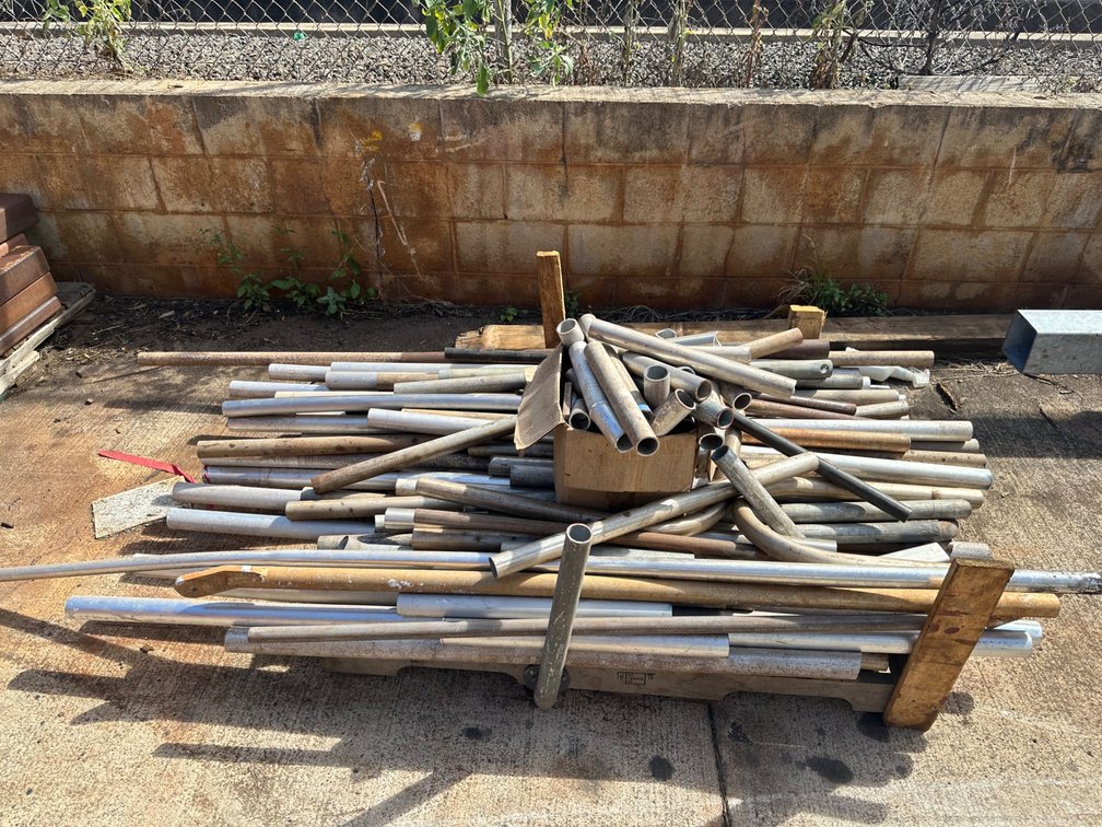 Pallet of Hollow Poles/Tubing