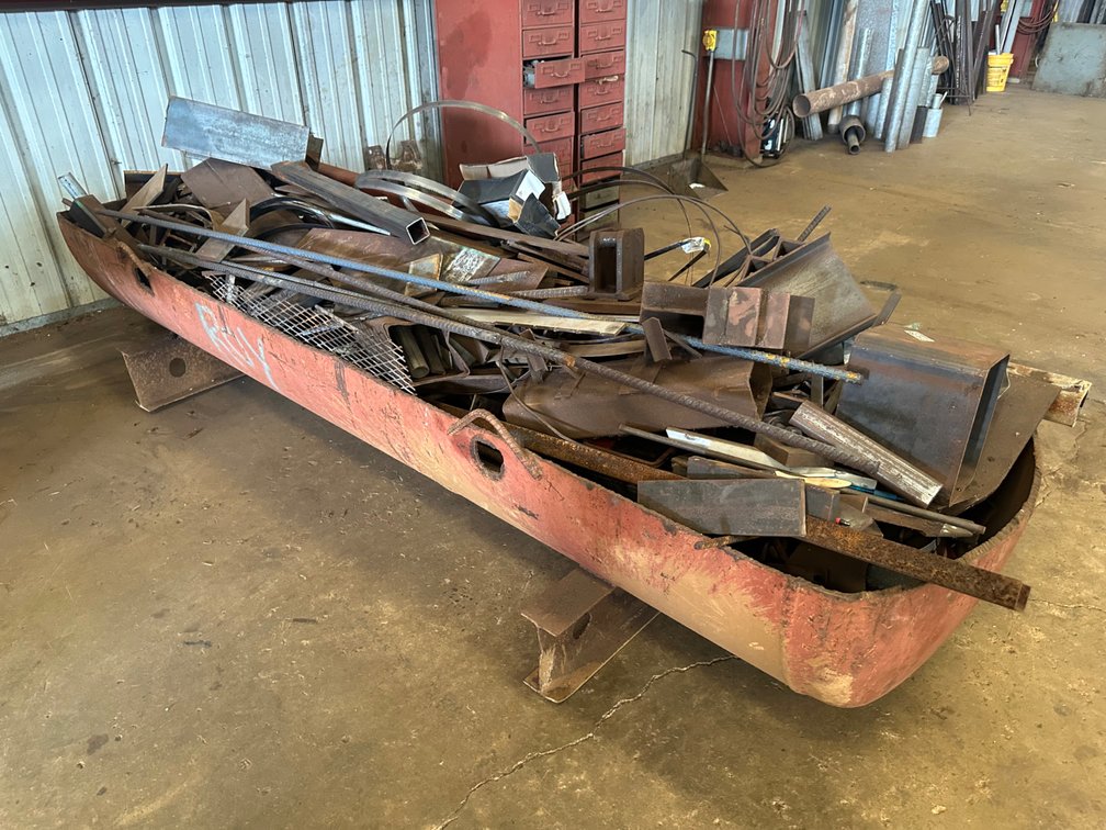 Large and Extremely Heavy Bin of Scrap Metal
