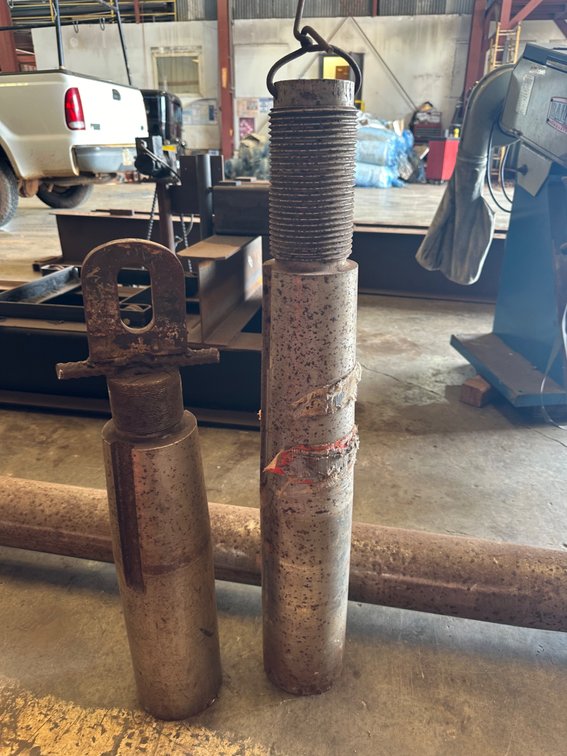 (X's 2) Heavy Solid Stainless Steel Drive Shafts for Large Ships