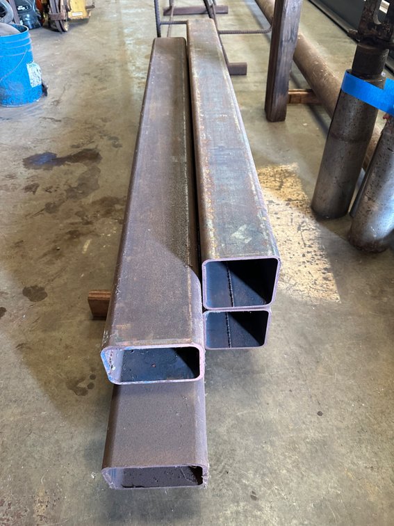 Mixed Length Square Metal Tubing