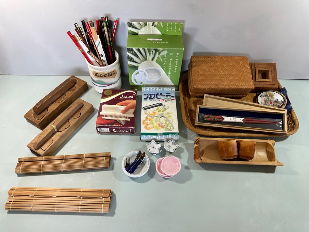 Bamboo Rollers, Chopsticks, Peeler, Tenderizer and More 